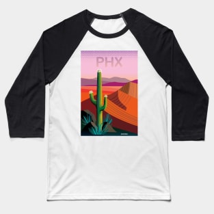 Phoenix Arizona Travel Poster Baseball T-Shirt